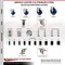 Service Caster 3.5 Inch 316SS Solid Poly Swivel 1-1/2 Inch Expanding Stem Caster Set Lock Brake SCC-SS316TTLEX20S3514-SPUS-112-4 - alternate 2